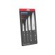 JOGO DE FACAS 4 PCS ULTRACORTE PRETO SORTIDOS COM LAMINAS ACO INOX E CABOS POLIPROPILENO TRAMONTINA