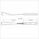 GARFO TRINCHANTE CENTURY COM LAMINA EM AÇO INOX E CABO EM POLICARBONATO TRAMONTINA