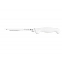FACA PARA DESOSSAR 7 PROFISSIONAL BRANCO LAMINA DE ACO INOX E CABO DE POLIPROPILENO TRAMONTINA