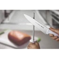 FACA PARA CARNE 12 PROFISSIONAL BRANCO LAMINA DE ACO INOX E CABO DE POLIPROPILENO TRAMONTINA