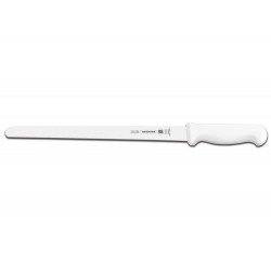 FACA PARA FIAMBRES 14 PROFISSIONAL BRANCO LAMINA DE ACO INOX E CABO DE POLIPROPILENO TRAMONTINA