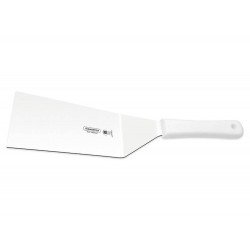 ESPATULA PARA FRITURAS 8X3 PROFISSIONAL BRANCO LAMINA DE ACO INOX E CABO DE POLIPROPILENO TRAMONTINA