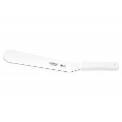 ESPATULA PARA CONFEITEIRO 10 PROFISSIONAL BRANCO LAMINA ACO INOX E CABO POLIPROPILENO TRAMONTINA