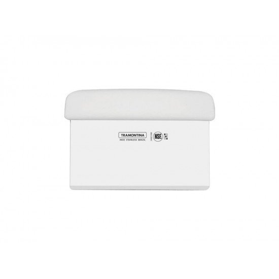 RASPADOR 4X6 PROFISSIONAL BRANCO LAMINA DE ACO INOX E CABO DE POLIPROPILENO TRAMONTINA