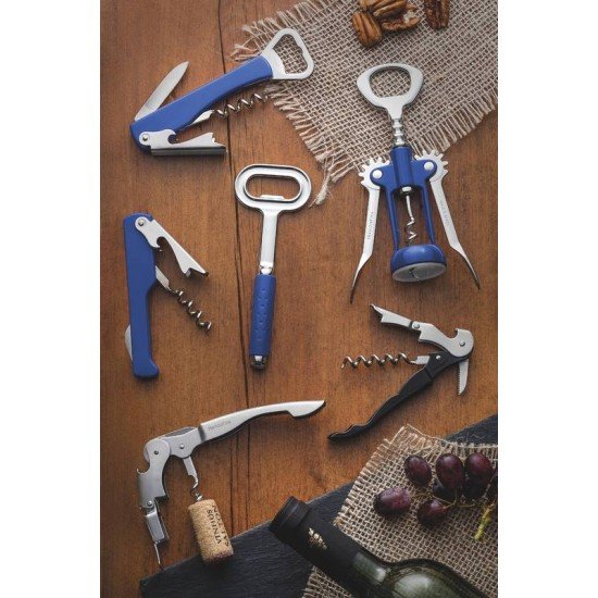 SACA-ROLHAS ABRIDOR AZUL EM ZAMAK CROMADO TRAMONTINA