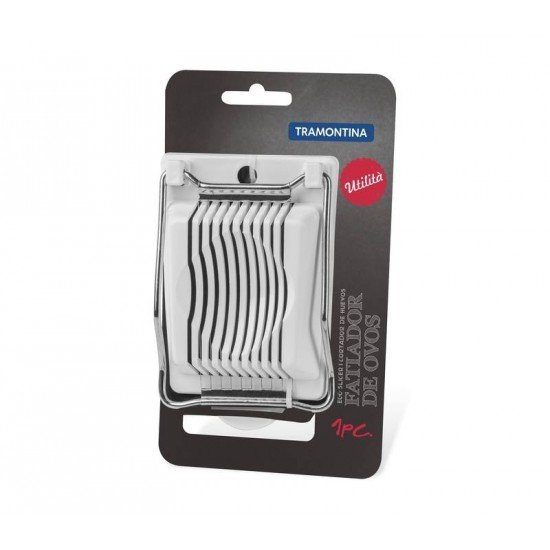 FATIADOR DE OVOS UTILITA EM ACO INOX E POLIPROPILENO BRANCO TRAMONTINA