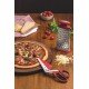 TESOURA PARA PIZZA VERMELHA EM ACO INOX COM CABO POLIPROPILENO TRAMONTINA