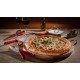 TESOURA PARA PIZZA VERMELHA EM ACO INOX COM CABO POLIPROPILENO TRAMONTINA