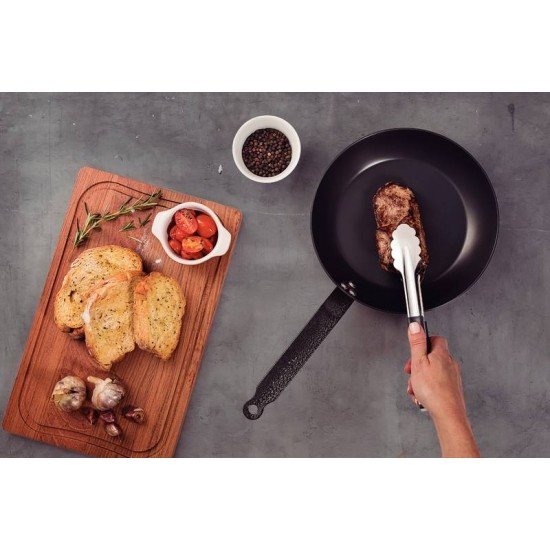 PEGADOR UTILITA EM ACO INOX COM CABO EMBORRACHADO CINZA 24 CM TRAMONTINA