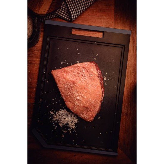 TÁBUA DE CORTE TRAMONTINA CHURRASCO BLACK EM POLIPROPILENO PRETO