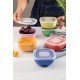 DISPLAY 20 UNIDADES POTE MIXCOLOR EM POLIPROPILENO COM TAMPA TRANSPARENTE 300 ML TRAMONTINA