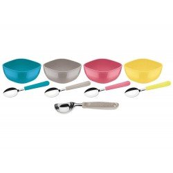 KIT PARA SORVETE 9 PEÇAS MIXCOLOR MISTO SORTIDOS DE UTENSILIOS PARA USO DOMESTICO TRAMONTINA