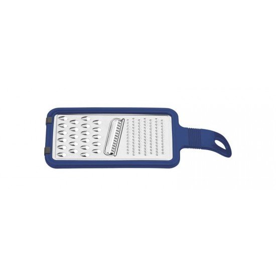 RALADOR UNIVERSAL UTILITA LAMINA EM ACO INOX E CABO EM ABS SUPORTES EM BORRACHA AZUL TRAMONTINA