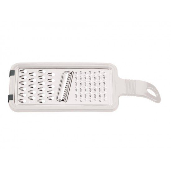RALADOR EASY BRANCO LAMINA DE ACO INOX E CABO DE ABS COM PES DE BORRACHA TRAMONTINA