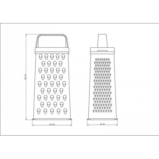 RALADOR 4 FACES UTILITA EM ACO INOX TRAMONTINA