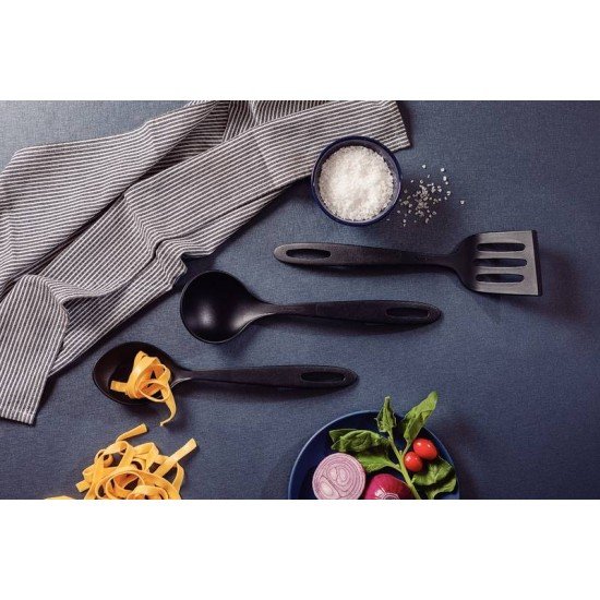 JOGO DE UTENSÍLIOS TRAMONTINA ABILITY EM NYLON PRETO 03 PEÇAS