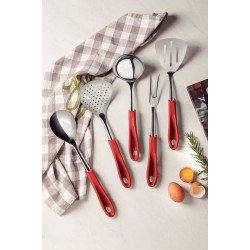 COLHER PARA SERVIR TRAMONTINA FLUENCE COM LÂMINA EM AÇO INOX E CABO EM POLIPROPILENO VERMELHO