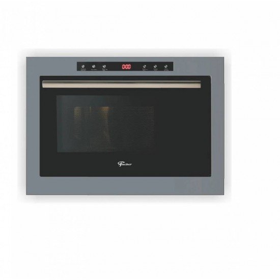 FORNO MICRO-ONDAS FISCHER EMBUTIR INFINITY 25L COM DOURADOR EIGER