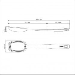 COLHER PARA SERVIR VERANO COM BOJO EM NYLON E CABO DE POLIPROPILENO ONIX TRAMONTINA