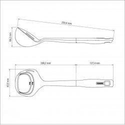 CONCHA VERANO COM BOJO EM NYLON E CABO DE POLIPROPILENO ONIX TRAMONTINA