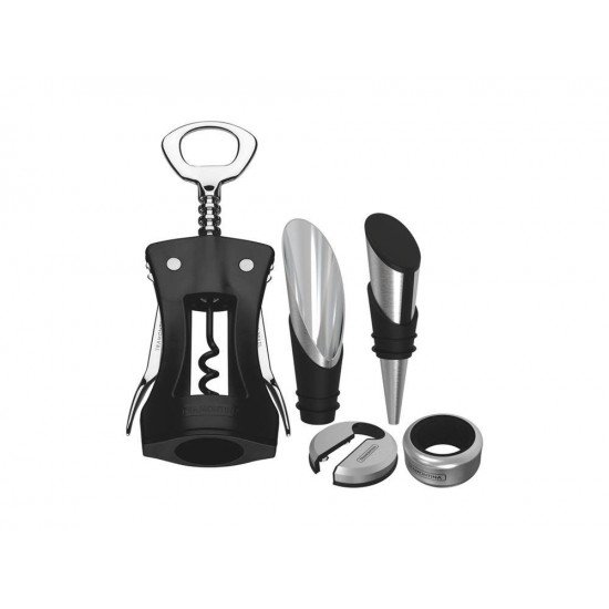 JOGO PARA VINHO 5 PEÇAS HARMONIZA PRETO SORTIDOS DE UTENSILIOS PARA USO DOMESTICO TRAMONTINA