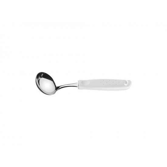 CONCHA PARA MOLHO UTILITA BRANCO LAMINA DE ACO INOX E CABO DE POLIPROPILENO TRAMONTINA