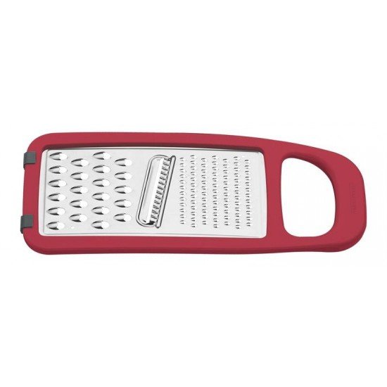 RALADOR UTILITA EM ACO INOX E ABS COM BASE EMBORRACHADA VERMELHO TRAMONTINA