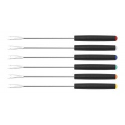 CONJUNTO DE GARFOS PARA FONDUE EM ACO INOX COM CABO NYLON 6 PECAS TRAMONTINA