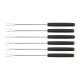 CONJUNTO DE GARFOS PARA FONDUE EM ACO INOX COM CABO NYLON 6 PECAS TRAMONTINA