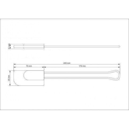 ESPATULA APRECIATTA EM SILICONE COM CABO EM ACO INOX TRAMONTINA