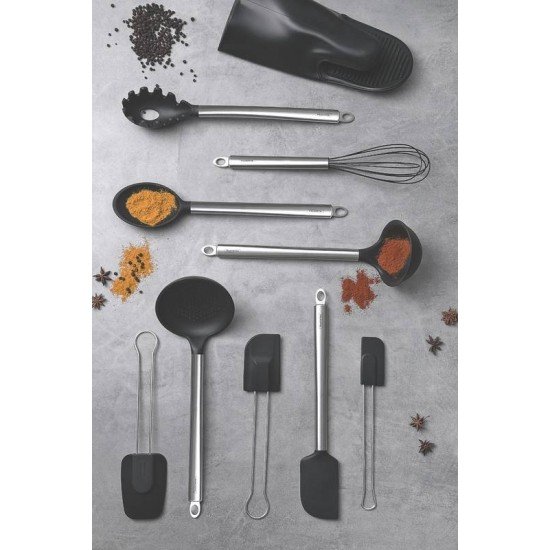 ESPATULA APRECIATTA EM SILICONE COM CABO EM ACO INOX TRAMONTINA