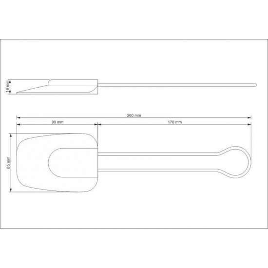 ESPATULA DE SILICONE APRECIATTA COM CABO EM ACO INOX TRAMONTINA