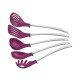 JOGO DE UTENSILIOS 5 PEÇAS MOVIN LILAS SORTIDOS DE UTENSILIOS DE NYLON E ACO INOX TRAMONTINA