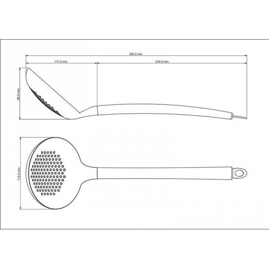 ESPUMADEIRA APRECIATTA EM SILICONE COM CABO EM ACO INOX SATINADO TRAMONTINA