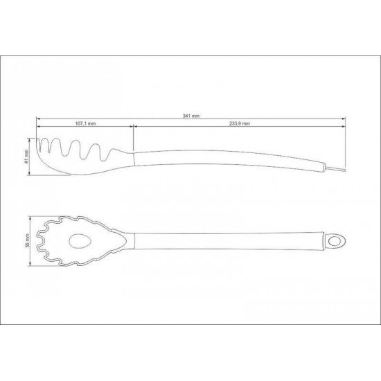 PEGADOR PARA MASSA APRECIATTA EM SILICONE COM CABO EM ACO INOX SATINADO TRAMONTINA