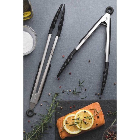 PEGADOR MULTIUSO APRECIATTA EM SILICONE COM CABO EM ACO INOX SATINADO TRAMONTINA