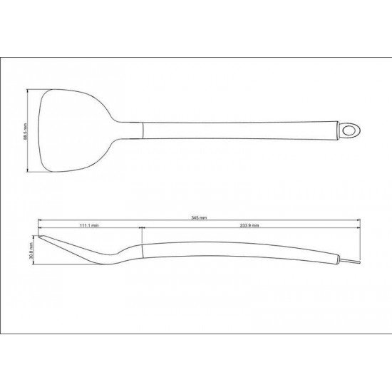 ESPATULA APRECIATTA EM SILICONE COM CABO EM ACO INOX SATINADO TRAMONTINA