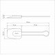 ESPÁTULA DE SILICONE TRAMONTINA MOLDÊ CINZA COM CABO DE AÇO INOX