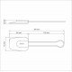 ESPÁTULA DE SILICONE TRAMONTINA MOLDÊ CINZA COM CABO DE AÇO INOX