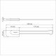 ESPÁTULA TRAMONTINA MOLDÊ EM SILICONE CINZA COM CABO DE AÇO INOX