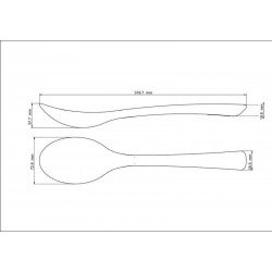 COLHER PARA SERVIR LYON EM SILICONE CINZA TRAMONTINA