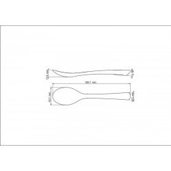 COLHER DE SILICONE PARA SERVIR LYON CINZA TRAMONTINA