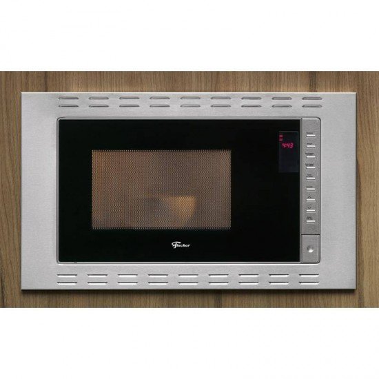 FORNO MICRO-ONDAS FISCHER FIT LINE EMBUTIR 25L INOX