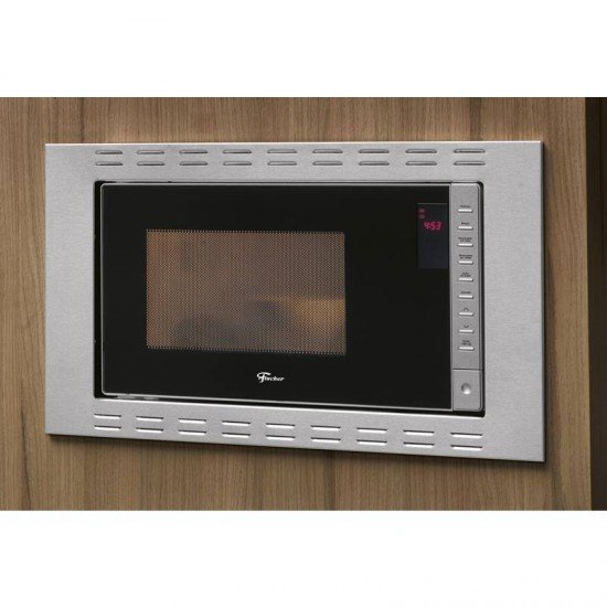 FORNO MICRO-ONDAS FISCHER FIT LINE EMBUTIR 25L INOX