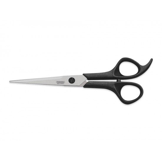 TESOURA PARA CABELEIREIRO 7 SUPERCORT PRETO LAMINA DE ACO INOX E CABO DE POLIPROPILENO TRAMONTINA