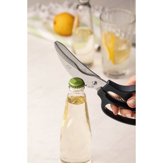 TESOURA TRINCHANTE PROFISSIONAL COM LAMINA EM ACO INOX E CABO DE POLIPROPILENO ONIX 8 TRAMONTINA