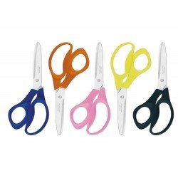 TESOURA ESCOLAR 5 CANHOTO MONSTERCORT MISTO LAMINA DE ACO INOX E CABO DE POLIPROPILENO TRAMONTINA