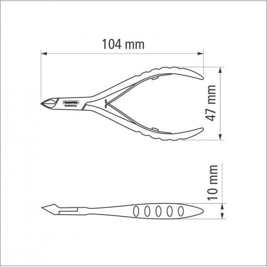 ALICATE DE CUTICULA EM ACO INOX TRAMONTINA