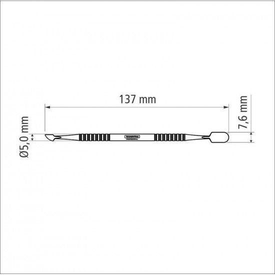 EMPURRADOR E RASPADOR DE CUTICULA EM ACO INOX TRAMONTINA
