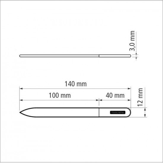 LIXA DE UNHA EM VIDRO COM CAPA PROTETORA DE VELUDO TRAMONTINA